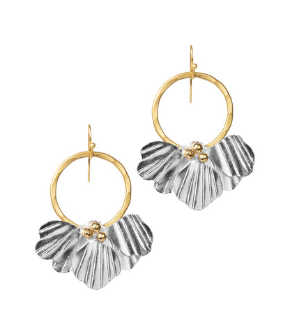 Sayuri Petal Hoop Earring