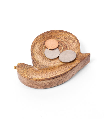 Drishti Snail Trinket Dish - Brass Inlay