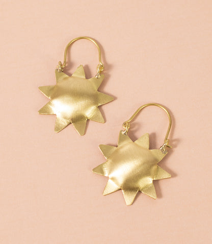 Pratima Sun Hoop Earrings