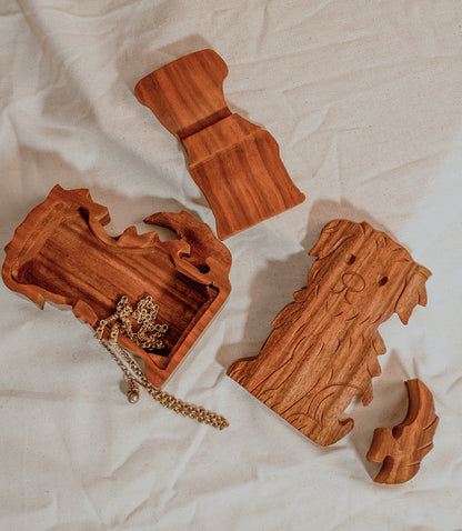 Dog Puzzle Box - Handcrafted Sheesham Wood