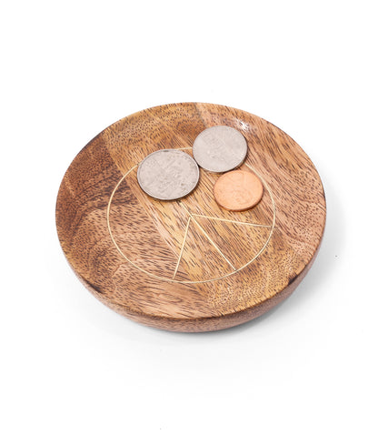 Drishti Peace Trinket Dish - Brass Inlay