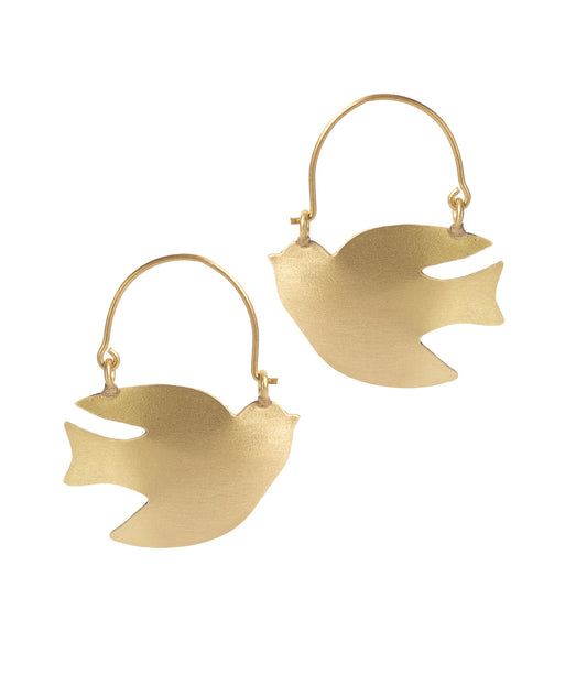 Pratima Bird Hoop Earrings