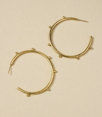 Bhavani Dot Hoop Earrings