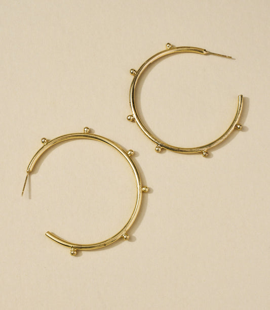Bhavani Dot Hoop Earrings