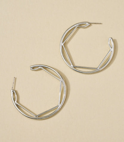 Bhavani Geometric Hoop Earrings