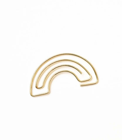Kitaab Rainbow Wire Bookmark - Gold-tone