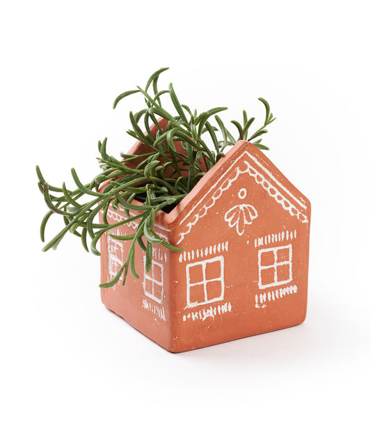 Vasanta House Planter - Terracotta