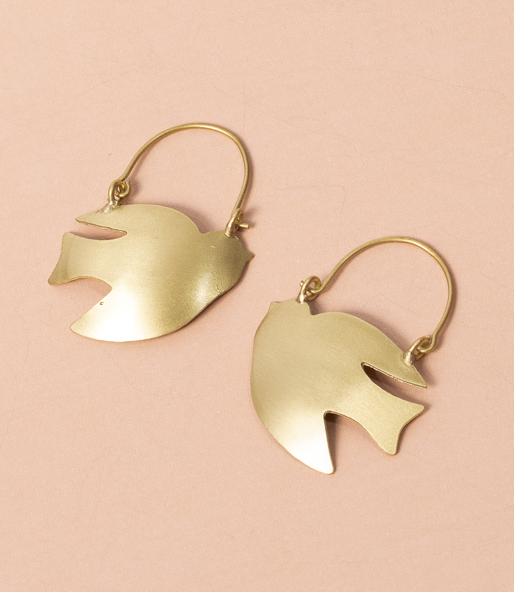 Pratima Bird Hoop Earrings