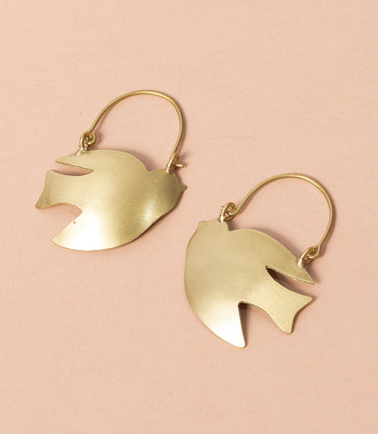 Pratima Bird Hoop Earrings
