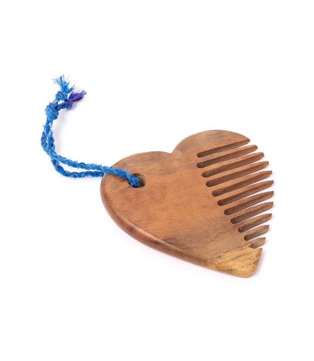 Heart Neem Wood Comb