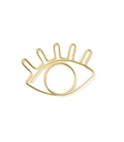 Kitaab Evil Eye Wire Bookmark - Gold-tone