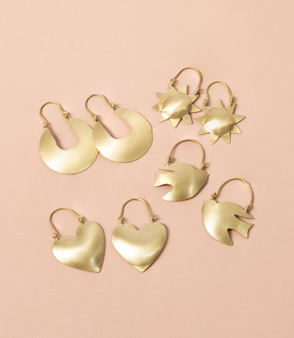 Pratima Bird Hoop Earrings