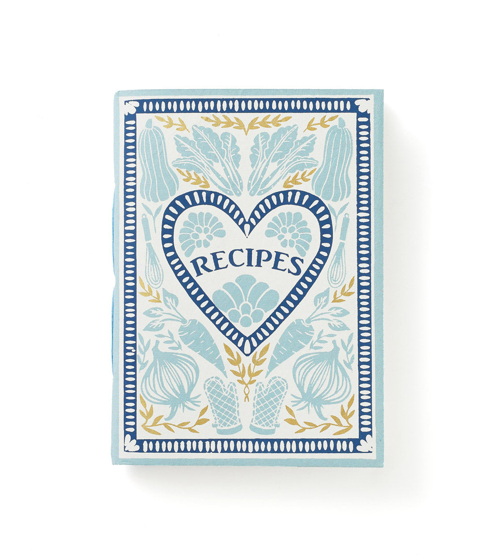 Khaana Recipe Journal Light Blue 5x7 - recycled paper