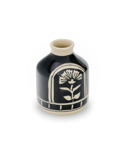 Koyala Small Floral Vase - Hand Painted Ceramic