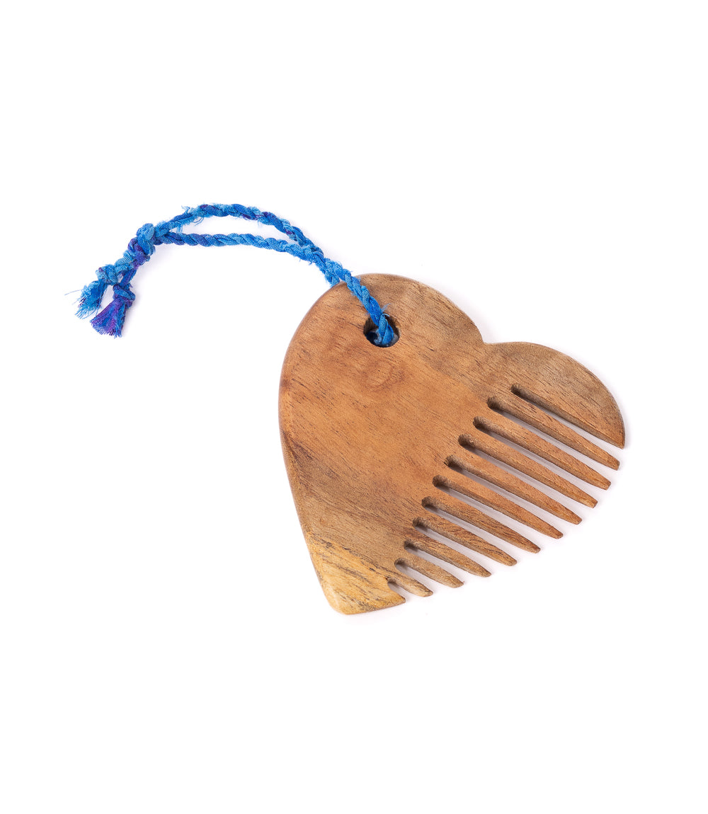 Heart Neem Wood Comb