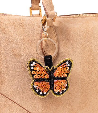 Raksha Butterfly Bag Charm Keychain