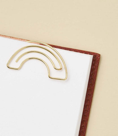 Kitaab Rainbow Wire Bookmark - Gold-tone