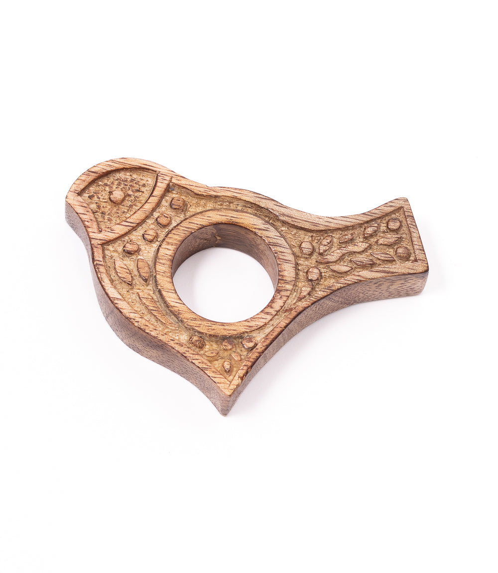 Bird Thumb Book Page Holder - Hand Carved Wood