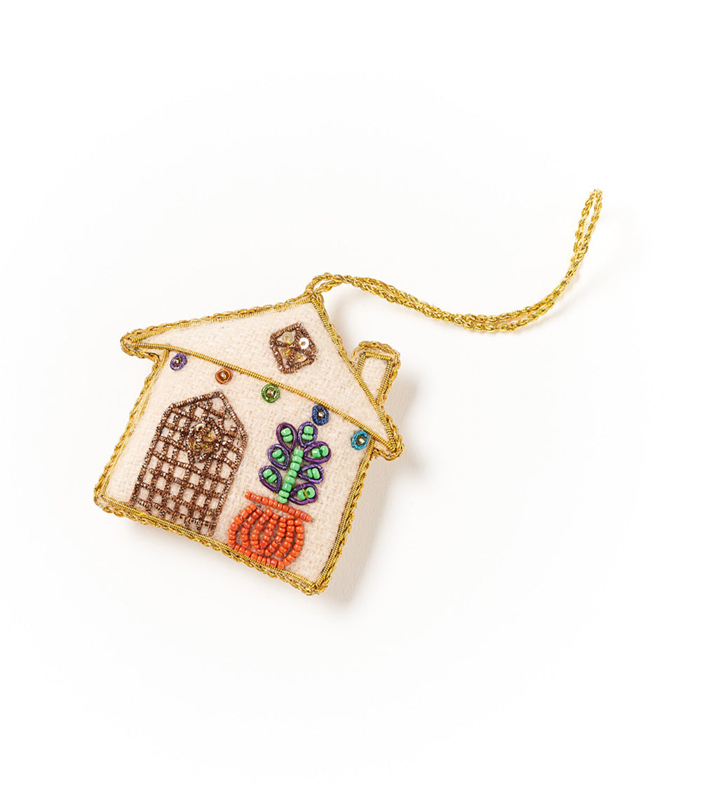 Larissa Home Ornament - Hand Embroidered, Handmade