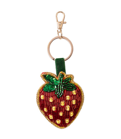 Raksha Strawberry Bag Charm Keychain