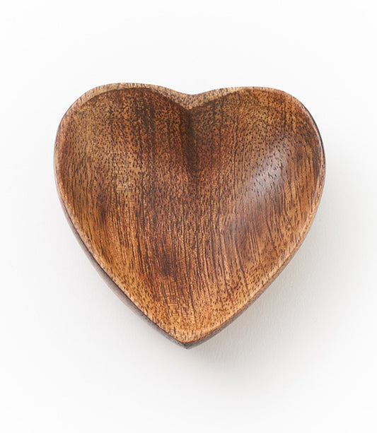 Alaya Heart Trinket Dish - Mango Wood