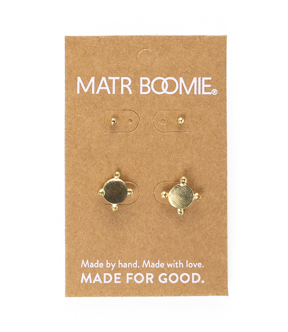 Pari Dot Disc Earring Set - Set of 2