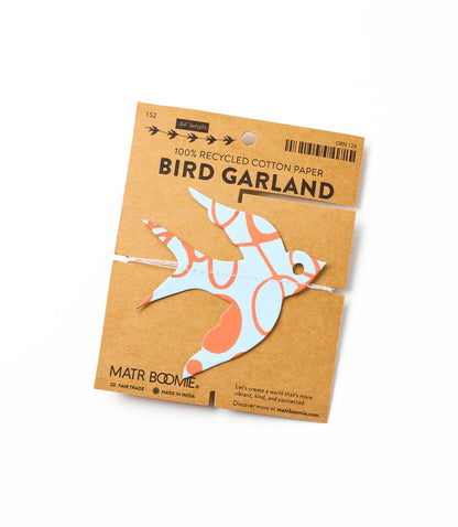 Bird Recycled Paper Garland - Assorted Prints