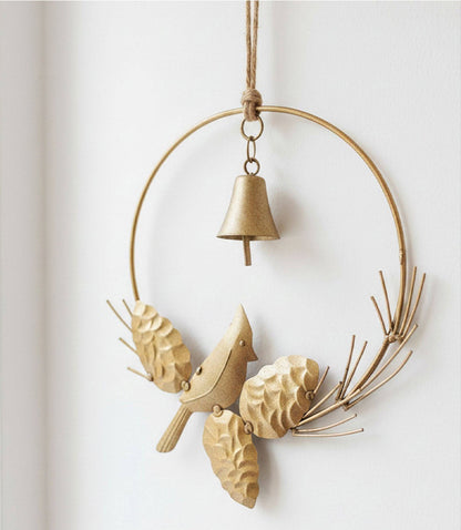 Mitra Cardinal Rustic Bell Wreath Wall Art