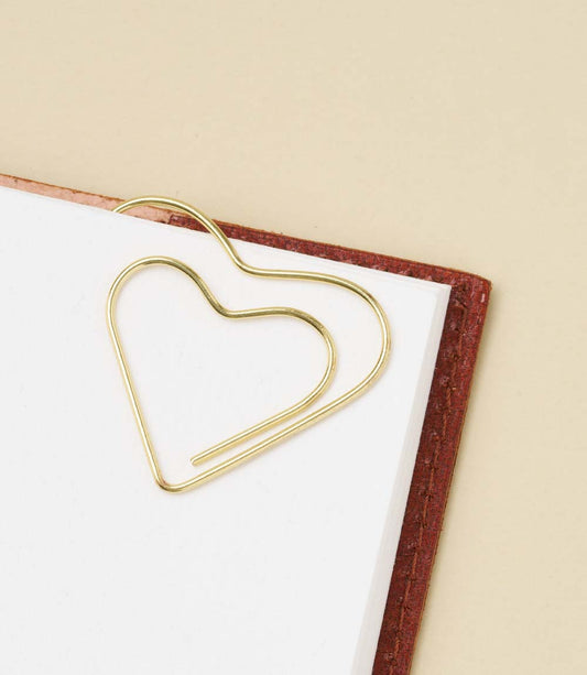 Kitaab Heart Wire Bookmark - Gold-tone