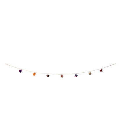 Star Upcycled Sari Garland - Assorted Colors