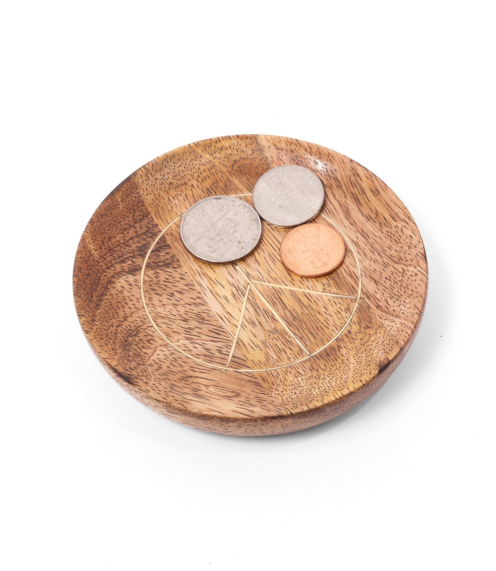 Drishti Peace Trinket Dish - Brass Inlay