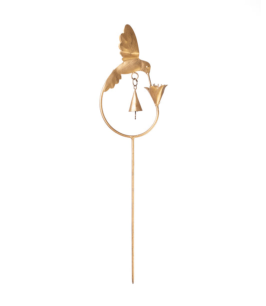 Mitra Hummingbird Flower Rustic Plant Stake