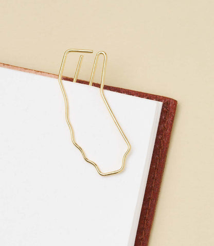 California State Wire Bookmark - Gold-tone