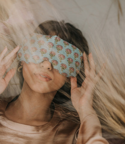 Aaram Weighted Eye Pillow - Flaxseed, Assorted, Microwavable
