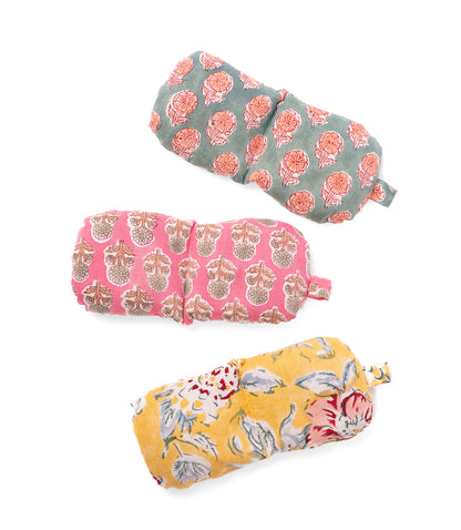 Aaram Weighted Eye Pillow - Flaxseed, Assorted, Microwavable