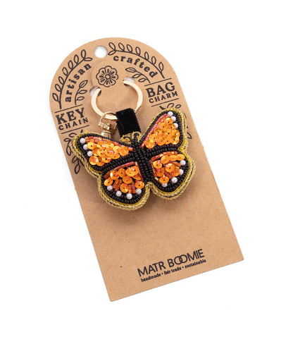 Raksha Butterfly Bag Charm Keychain