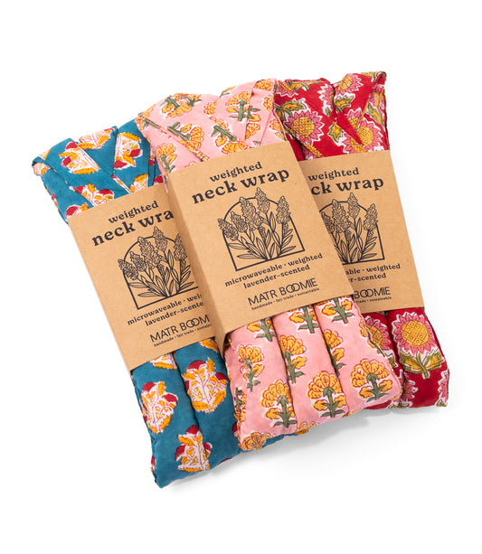 Aaram Neck Wrap Assorted - Lavender-Scented, Weighted, Microwavable