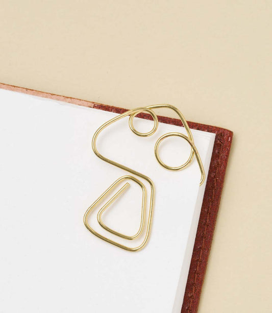 Kitaab Mushroom Wire Bookmark - Gold-tone