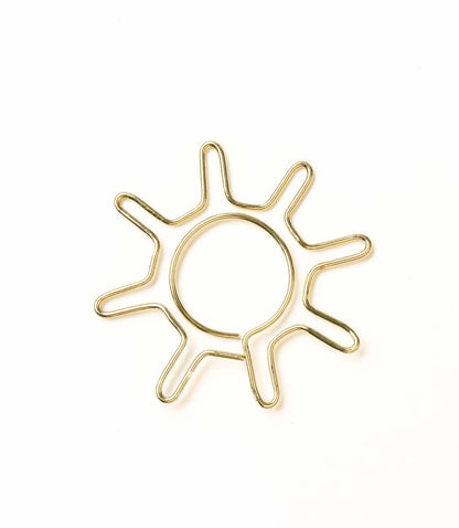 Kitaab Sun Wire Bookmark - Gold-tone