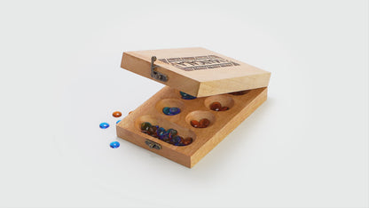 Mancala Wooden Game Set - Hand Carved Mango Wood