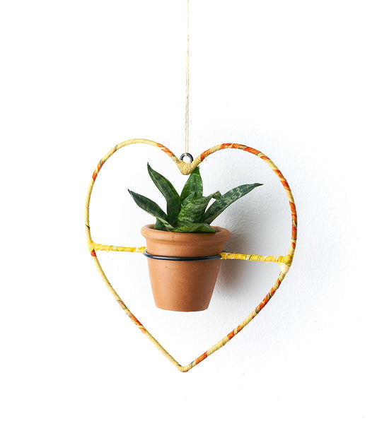 Sari Air Element Planter - Heart - Pot & Frame - wholesale.matrboomie.com 